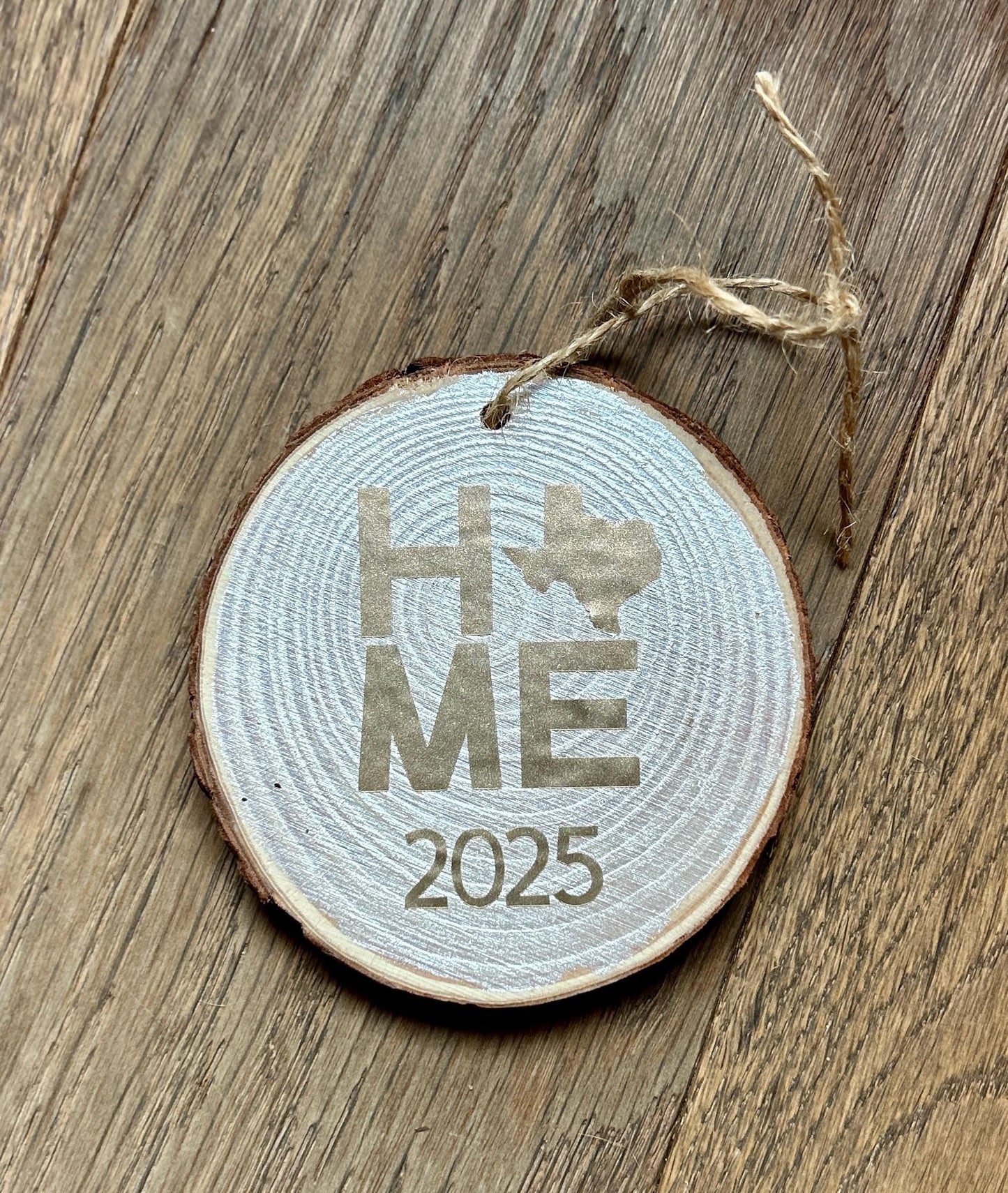 Rustic Texas State Wood Ornament: Personalized Home Decor