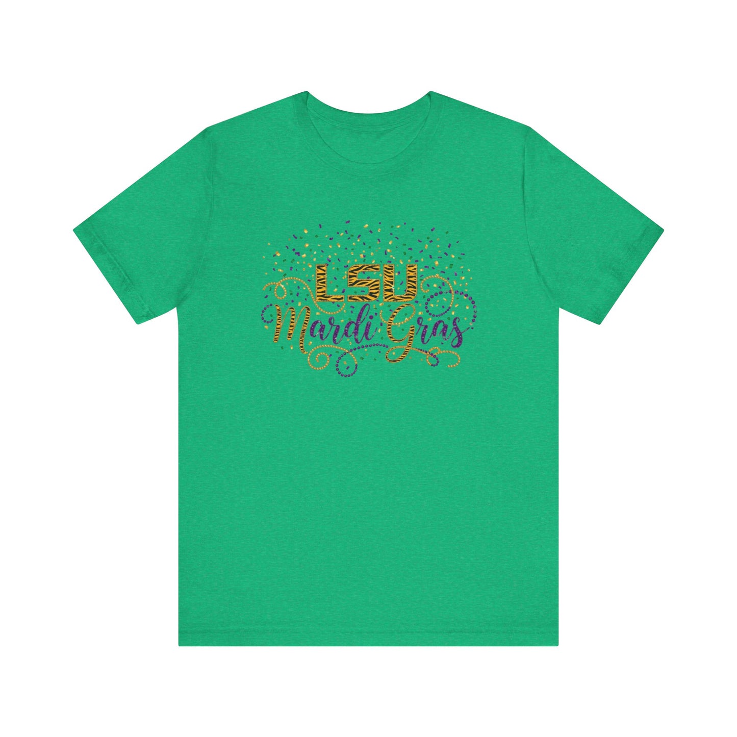 LSU Mardi Gras T-Shirt — Purple & Gold Celebration Tee