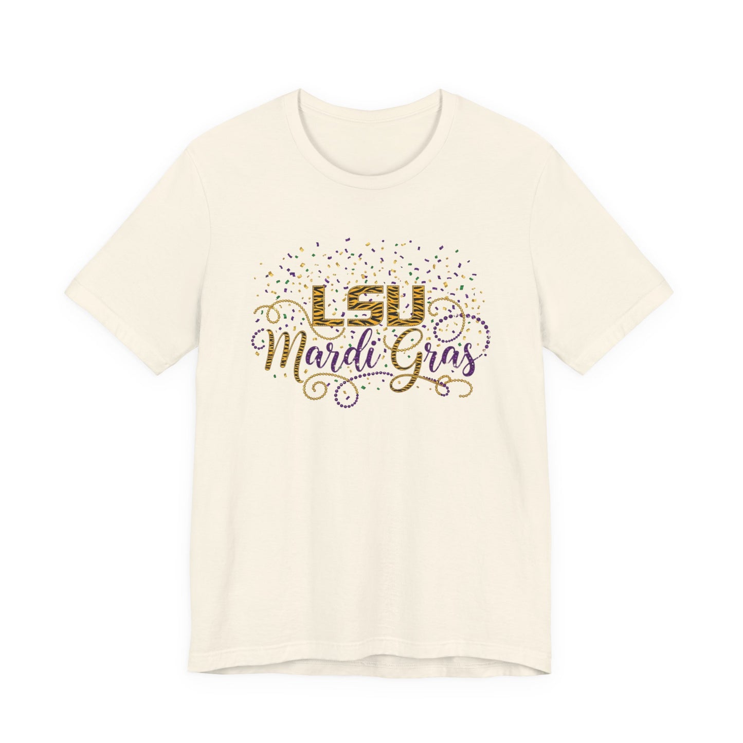 LSU Mardi Gras T-Shirt — Purple & Gold Celebration Tee
