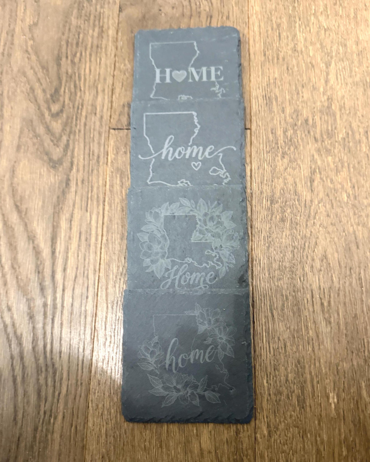 Louisiana Slate Tile Coasters, Home Louisiana Coaster, Home Buyer Gift, Real Estate Gift, Laser Engraved Coaster, Gifts under 25, Slate tile