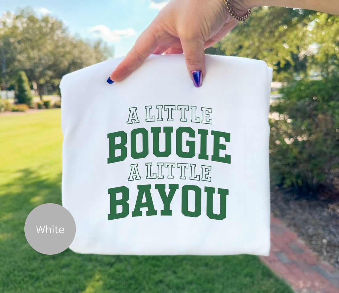 A Little Bougie A Little Bayou, Comfort Colors Shirt