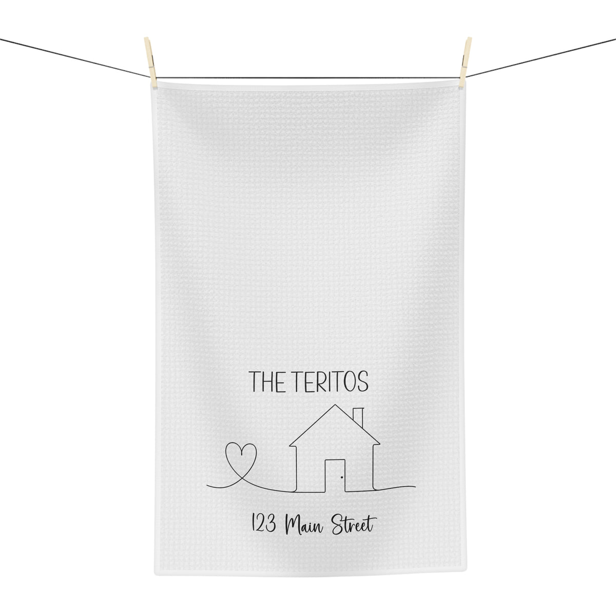House Warming Gift- Personalized Name Kitchen Towel