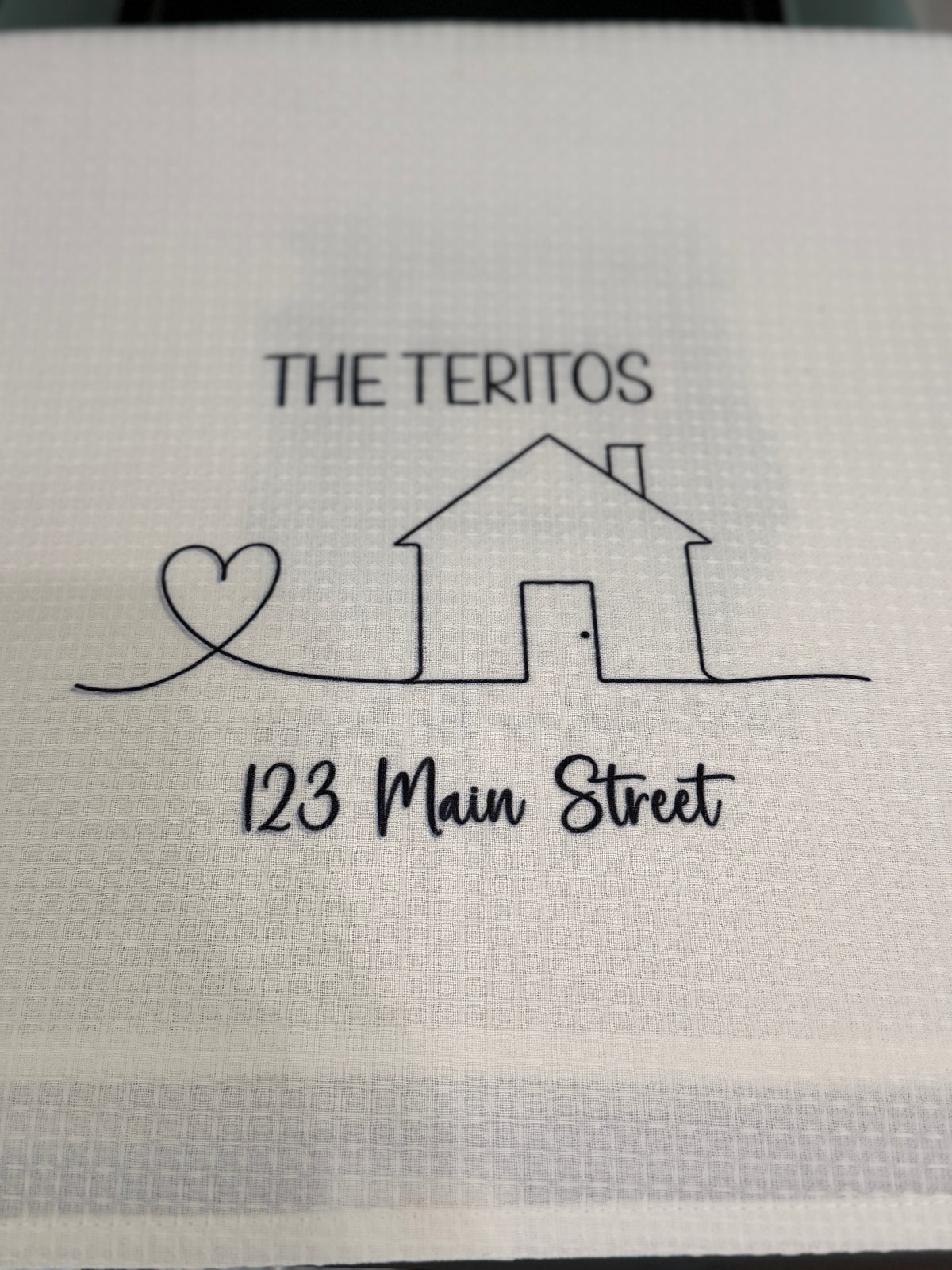 House Warming Gift- Personalized Name Kitchen Towel