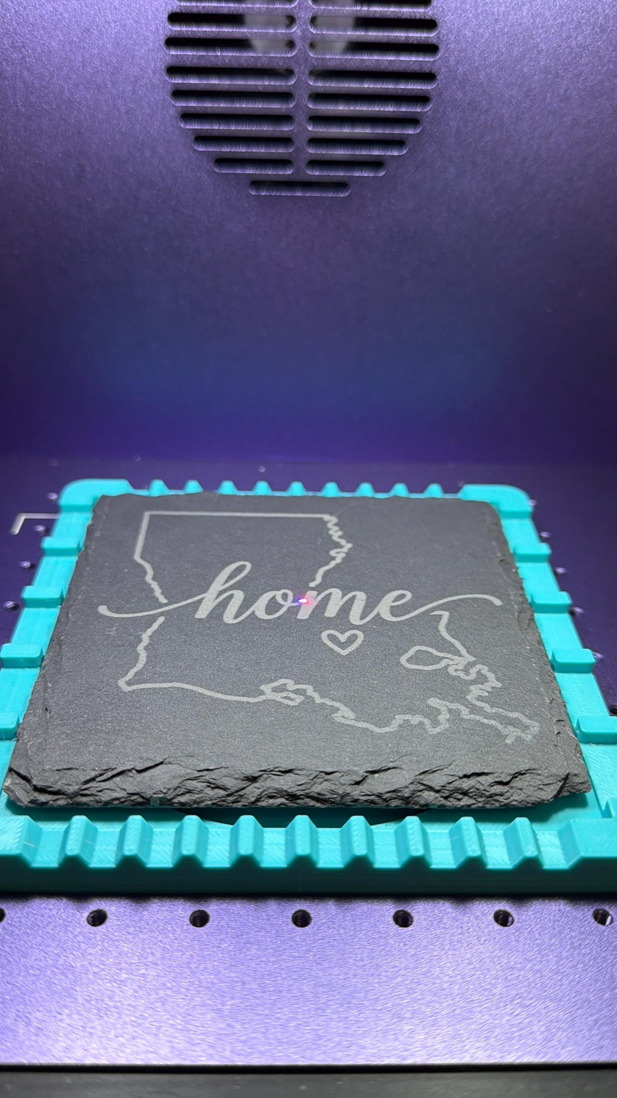 Louisiana Slate Tile Coasters, Home Louisiana Coaster, Home Buyer Gift, Real Estate Gift, Laser Engraved Coaster, Gifts under 25, Slate tile